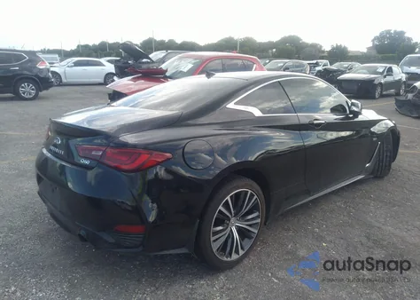 2018 Infiniti Q60 3.0T Luxe z USA, uszkodzony, nr VIN JN1EV7EK6JM340678